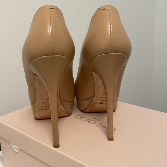 Jimmy Choo beige pumps (40) - Picture 7 of 8